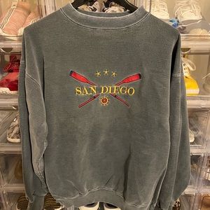 Vintage distressed San Diego embroidered sweatshirt